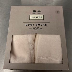 NIB cream colored hunter boot socks